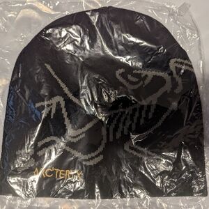 Arc'teryx Black Beanie with Gold Accents